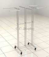 six way clothing rack